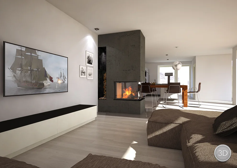 Dunkle Kaminarchitektur – Ofengestalter PRO
